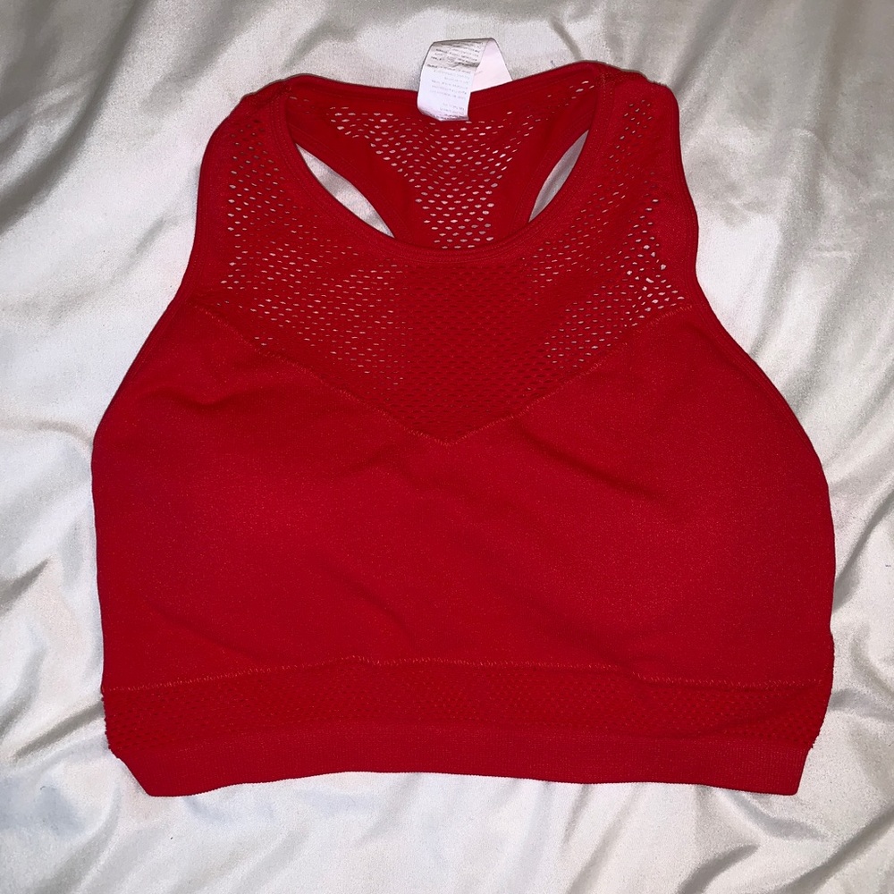 Red Fabletics Bra Size Large